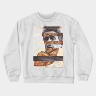 Self Portrait with Bare Shoulder by Egon Schiele and James D. Crewneck Sweatshirt